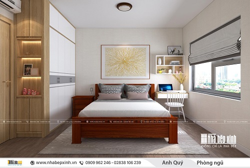 Thiết kế phòng ngủ người lớn tại Emerald Celedon City 63m2 - NBX447
